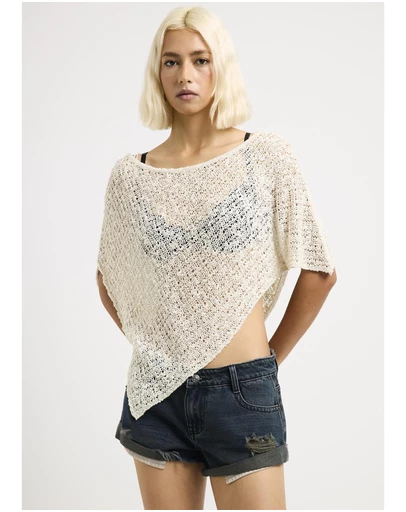 Neon Hart - Faye Open Knit Poncho
