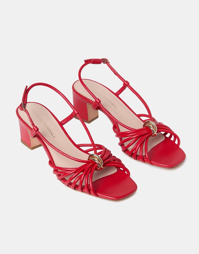 Loeffler Randall - Minna Strappy Mid Heel Sandal W/ Hardware
