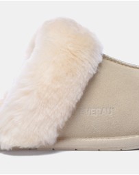 EVERAU - EverAU Ugg Rosa Slipper Suede Cow Suede Upper House Shoes