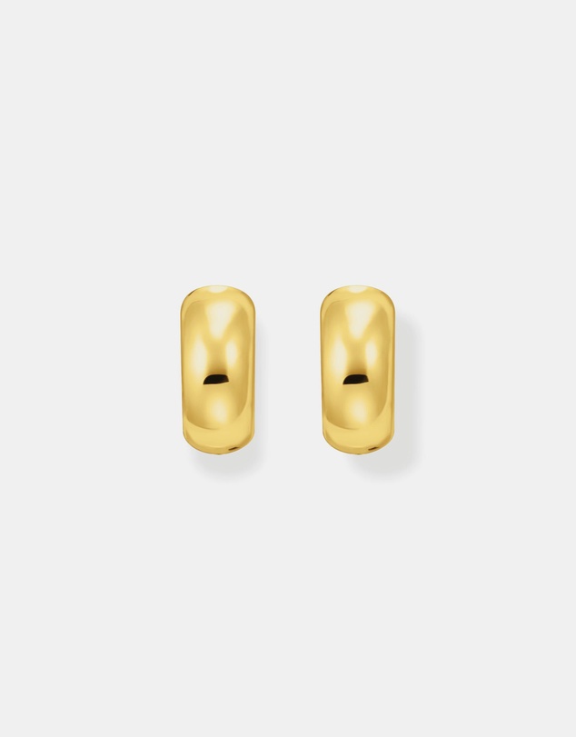 THOMAS SABO - Hoop earrings in chunky design mini gold