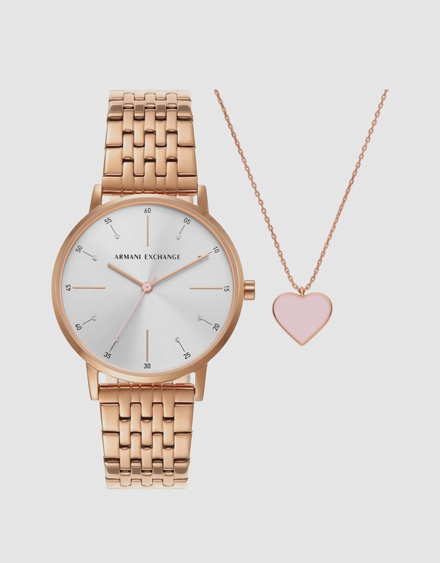 Armani Exchange - Rose Gold Tone Analogue Watch