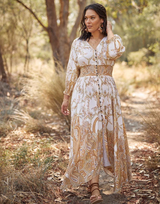 The Poetic Gypsy - Brown Sugar Maxi Dress
