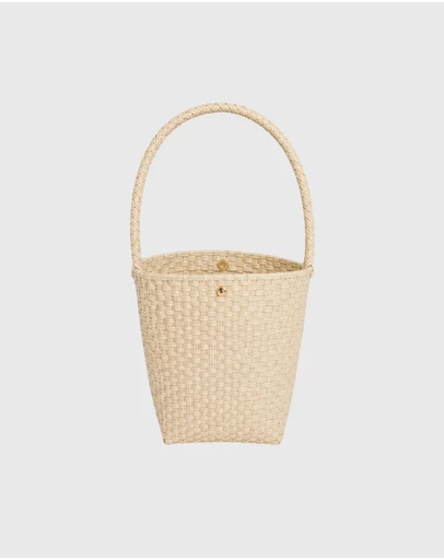 Mimmi Terra - Woven Bucket Bag Panna Cotta