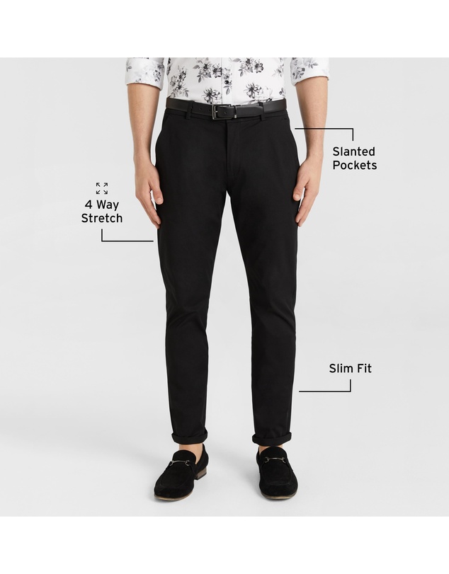 yd. - Danny Super Stretch Slim Chinos