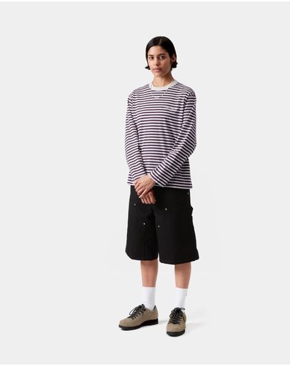 Ezra Stripe, Cozy Purple & Wax