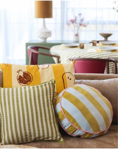 Mosey Me - Seersucker Stripe Cushion Cover