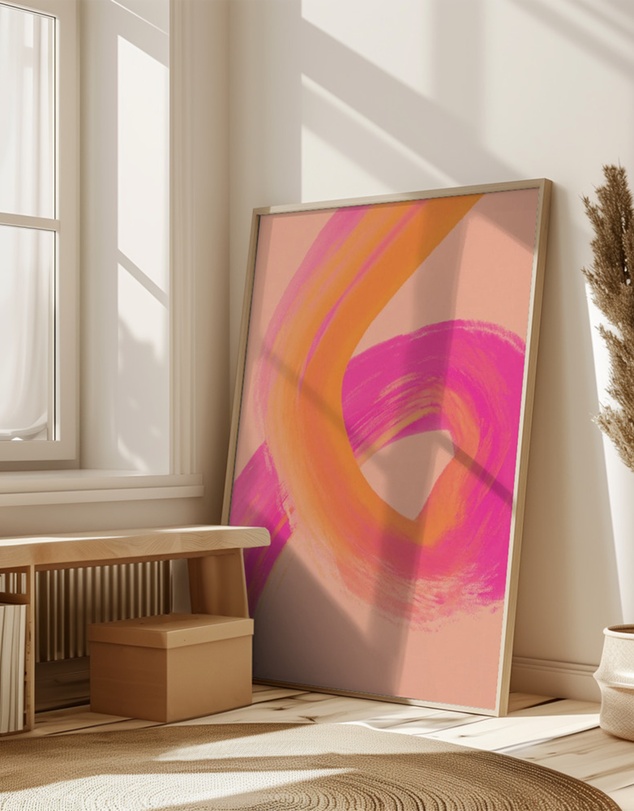 Olive et Oriel - Color Strokes No 13 by Treechild Art Print