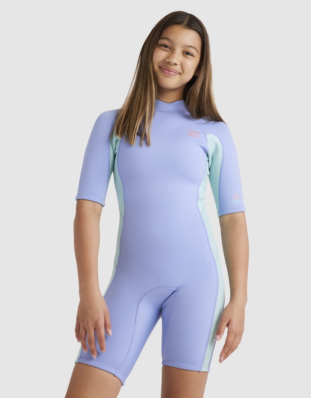Billabong Kids - Girls 6 to 14 2/2 Foil Back Zip Springsuit