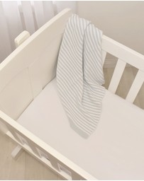 Living Textiles - 2 Pack Jersey Bassinet Fitted Sheet - White