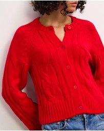 The Fated - Ezra Cable Knit Cardigan