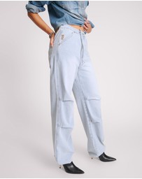 ONE TEASPOON - Blue Latte Marley Relaxed Denim Jeans