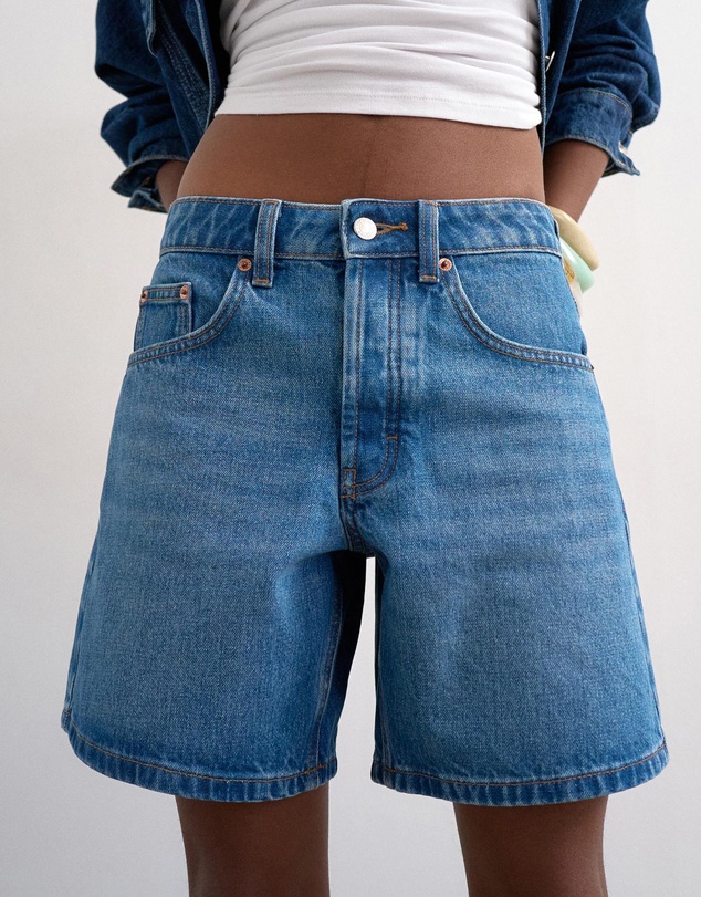 TOPSHOP - Vigga High Rise Denim Shorts