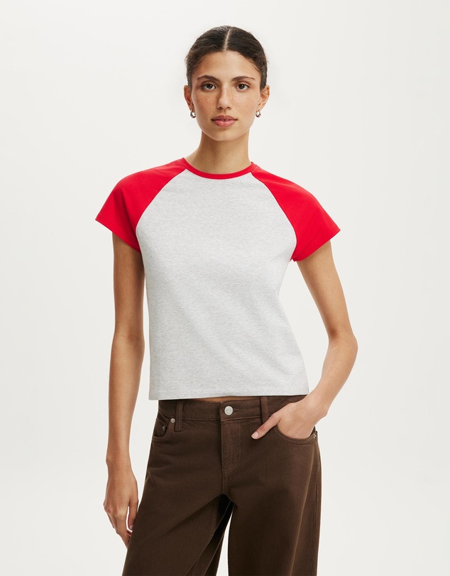 Cotton On - 90S Baby Raglan Tee
