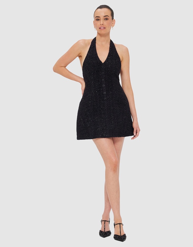 LEO LIN - Jessie Halterneck Mini Dress