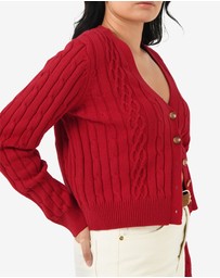 Forcast - Rhodes Cable Knit Cardigan