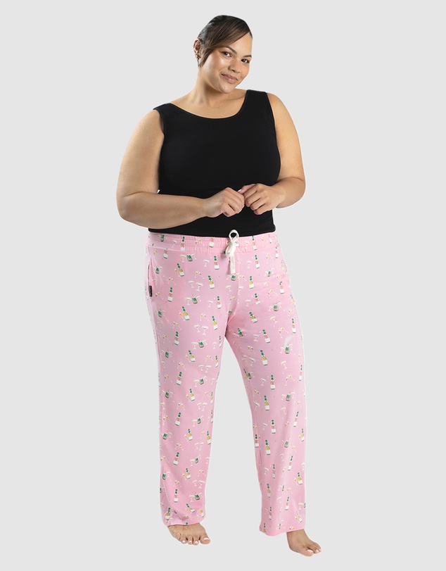 Bamboozld - Womens Champagne Bubbles Jersey Lounge Pant