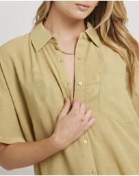 Subtitled - Indra Crinkle Oversized Shirt