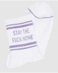 High Heel Jungle - Stay The F Home Socks
