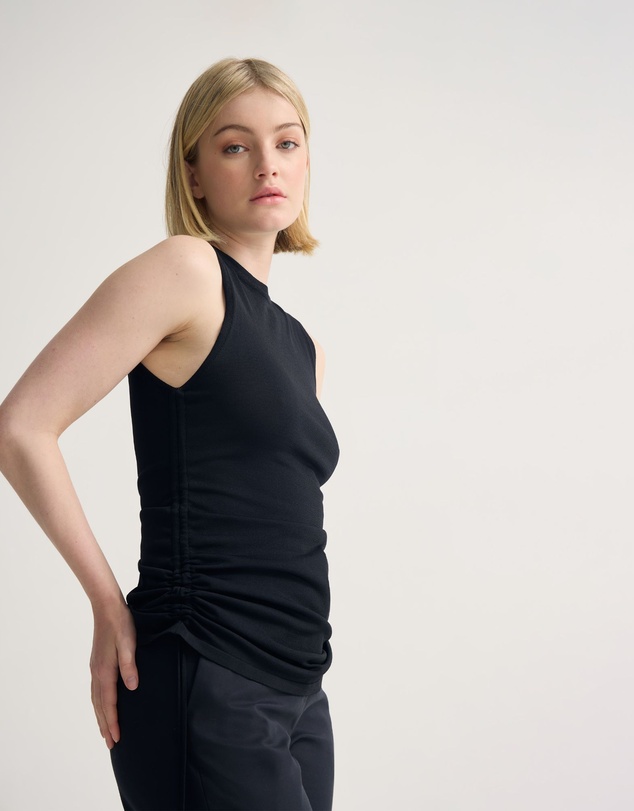 Oxford - April Drawstring Knitted Top
