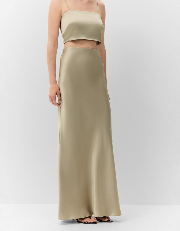 UNISON - Satin Bias Maxi Skirt