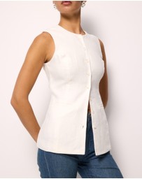 AERE - Amadi Linen Vest