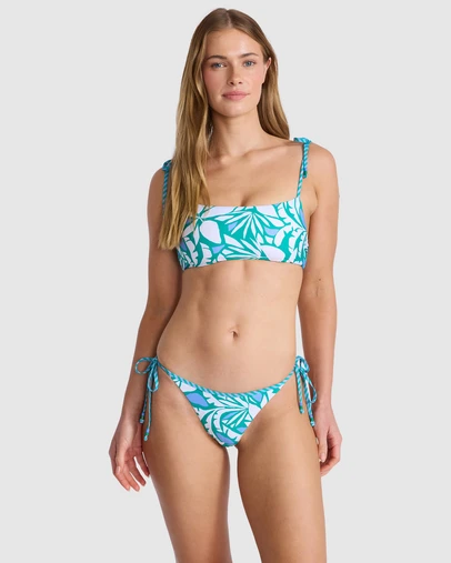 Seafolly - Retro Reef Tie Side Rio Bikini Bottom