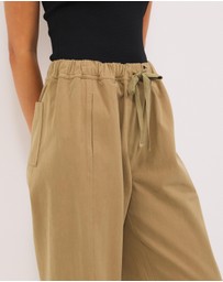 Calli - Matt Soft Twill Pants