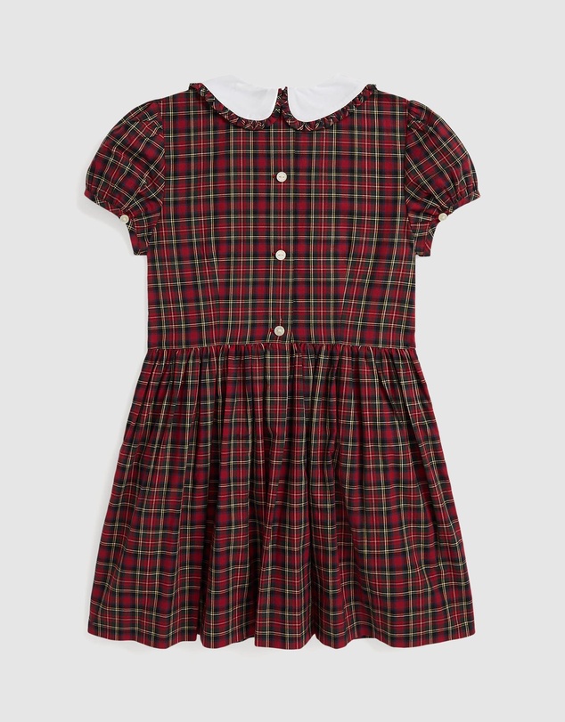 Polo Ralph Lauren - Plaid Ruffled Cotton Poplin Dress - ICONIC EXCLUSIVE - Kids