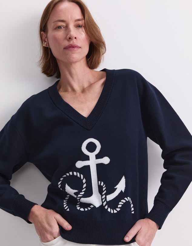Sportscraft - Anchor Jacquard Sweater
