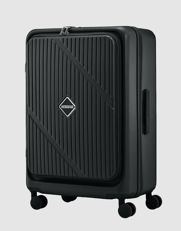 American Tourister - Velox Check-In Medium 68cm Suitcase Expandable Book Opening