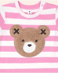 Huxbaby - Furry Huxbear Stripe Tee - Babies-Kids