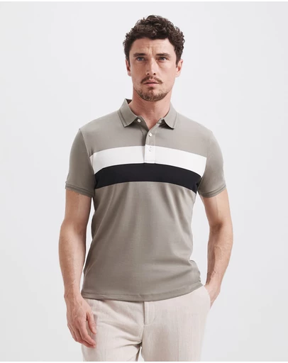 SABA - Tyler Pima Stripe Polo