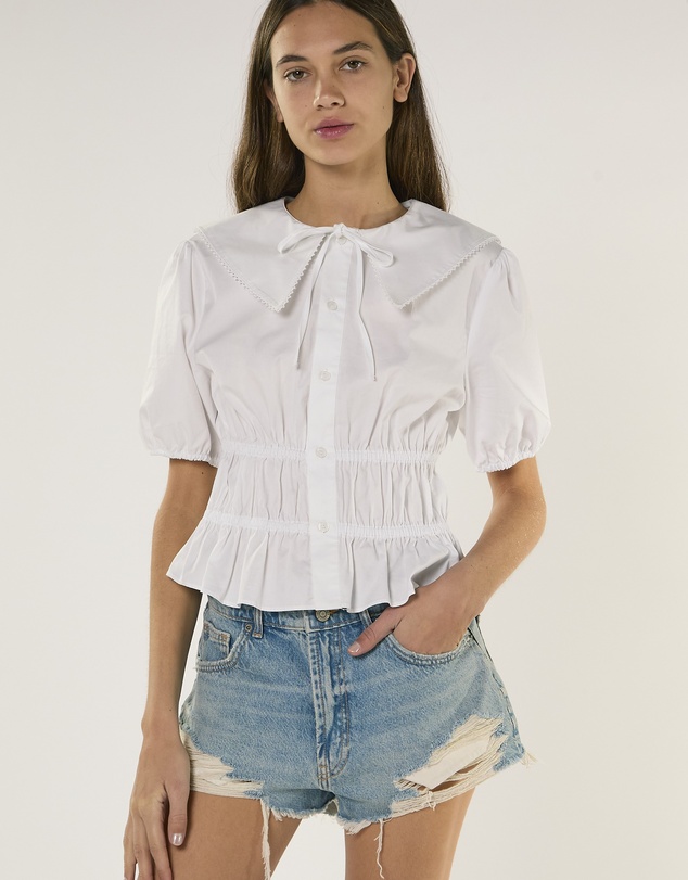 Glamorous - High Waisted Denim Shorts