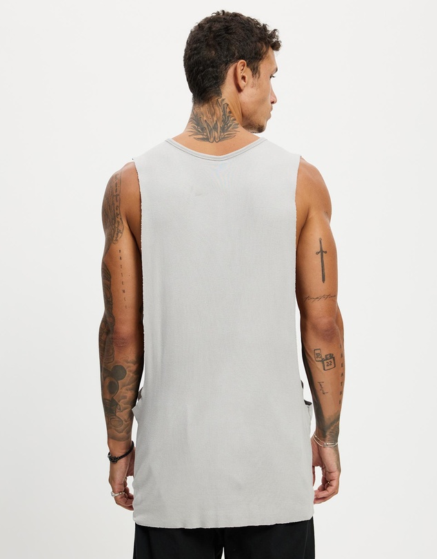 Surrounded By Ghosts - The Titanium Rib Knit Muscle T-Shirt