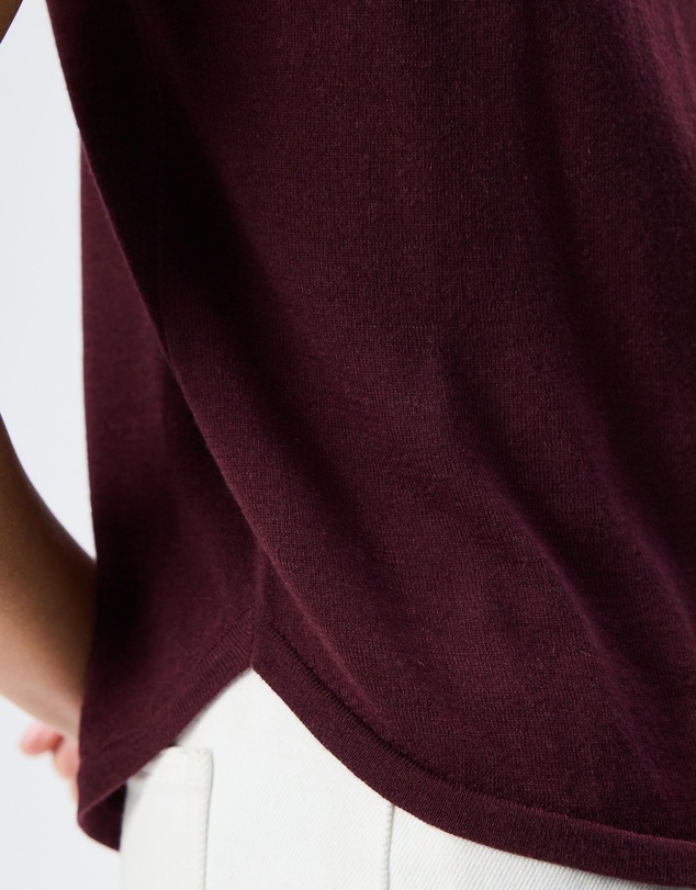 Tussah - Celeste Crew Neck Loose Fit Grown On Sleeve Top