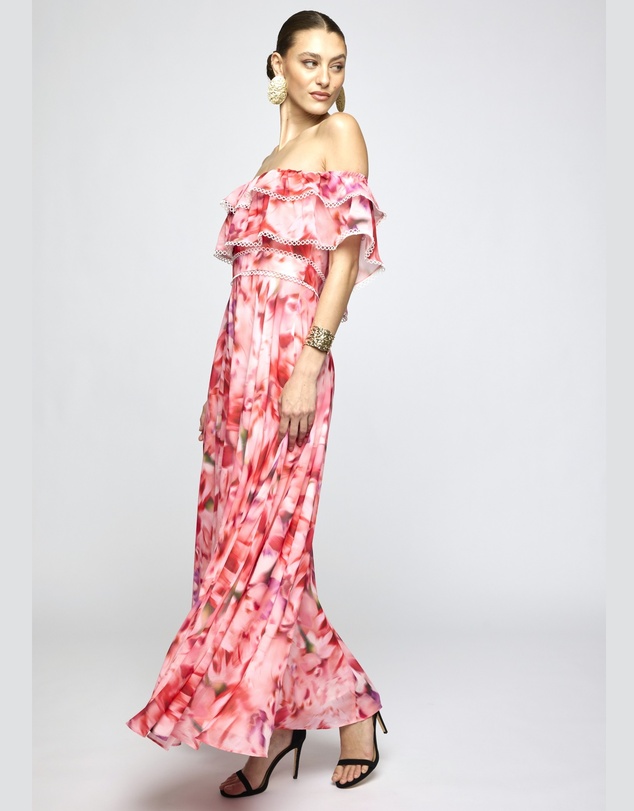 Honey and Beau - Montana Off Shoulder Midi
