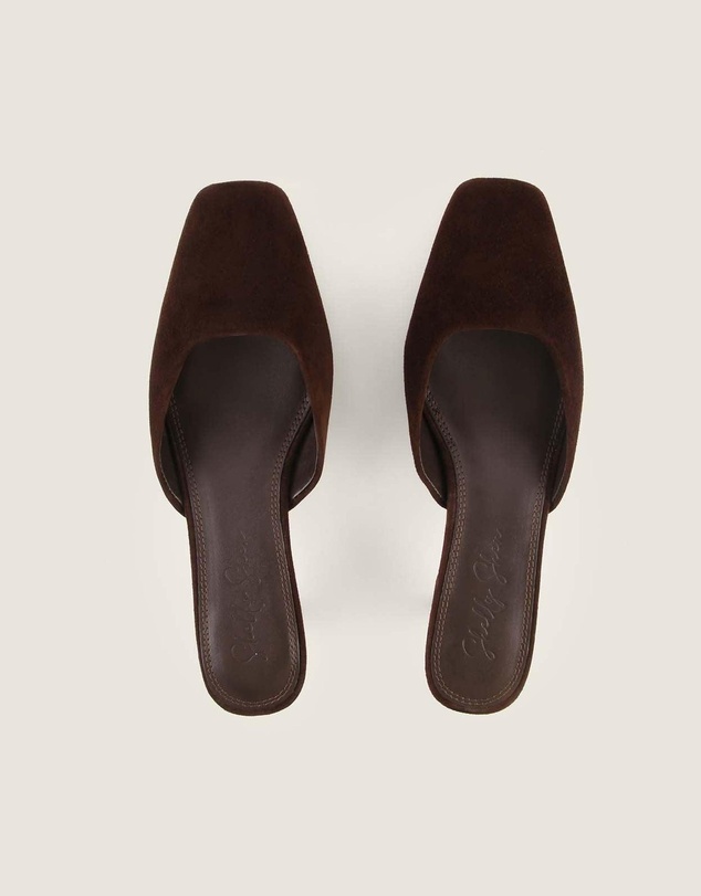 Shelly Shen - Elodie Low Heels Brown Suede