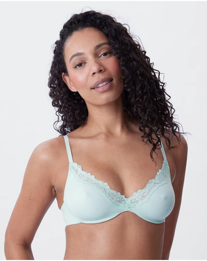 Bras N Things - Nkd Unlined Plunge Bra - Mint Green