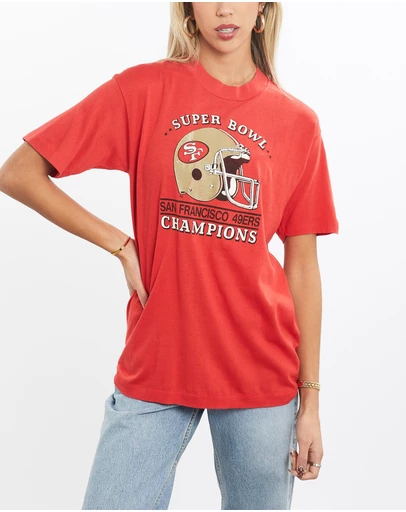 Vintage by The Real Deal - Pre Loved - Vintage 80s NFL San Francisco 49ers Super Bowl Tee