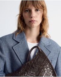 & Other Stories - Interwoven Leather Tote Bag