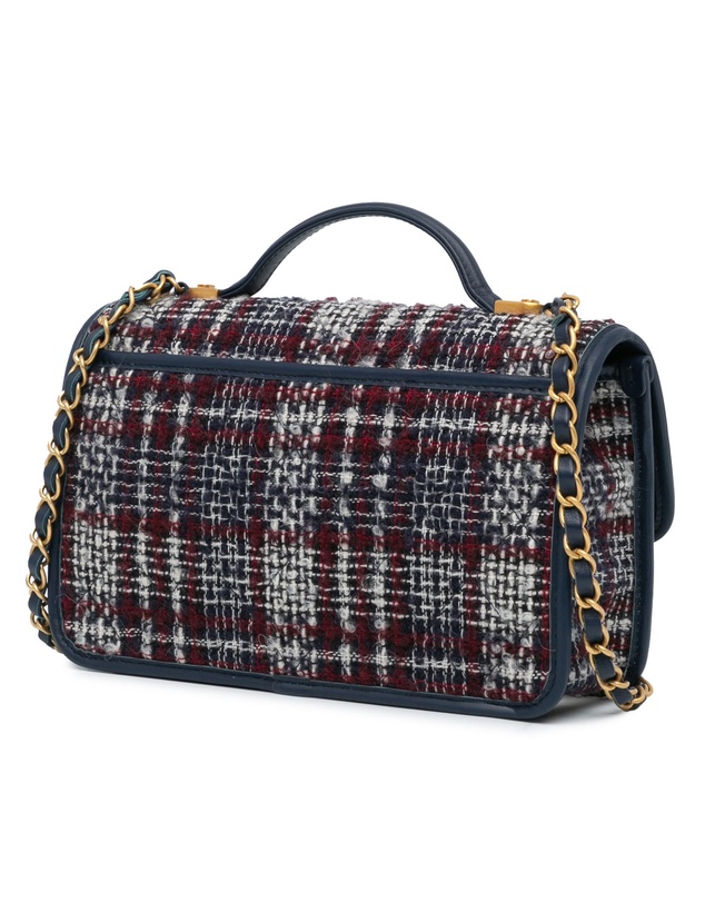 Pre-Loved by Azura Reborn - Pre-Loved Small Tweed School Memory Top Handle Flap