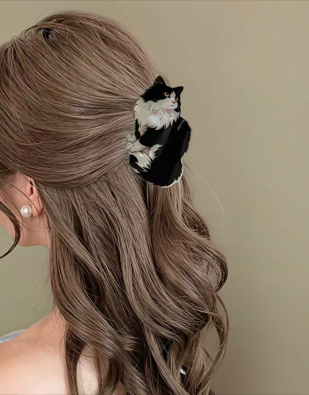 Mossée - Noir Black Cat Hair Claw