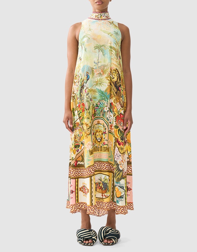 Camilla - High Neck Dress with Back Neck