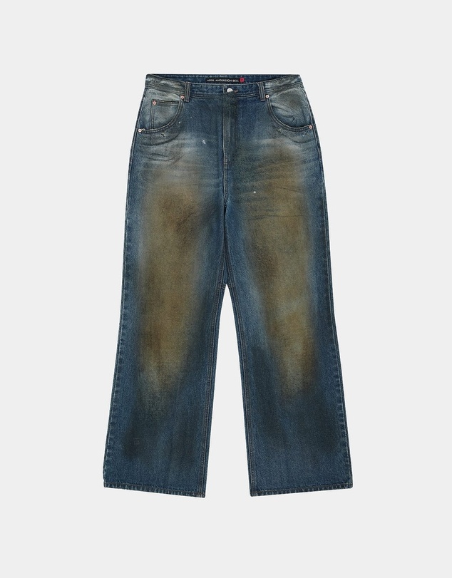 Andersson Bell - Coated Blue Wide-Leg Jeans