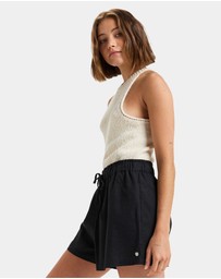 Roxy - Womens Place To Elastic Waist Shorts
