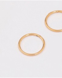 Lovisa - Gold Plated Titanium Sleeper Earrings 8mm