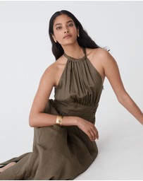 Forcast - Miami Gathered Neck Hemp Dress