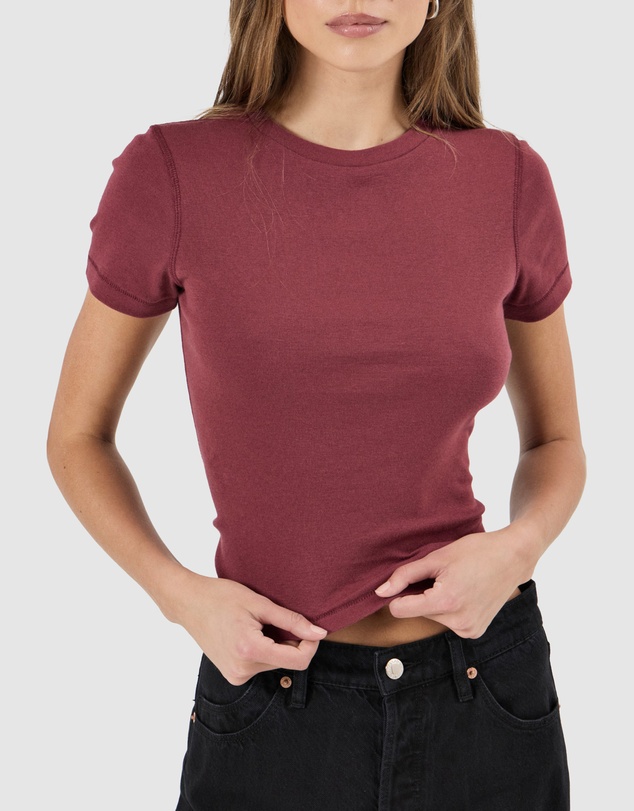 Rolla's - Classic Tee - Dark Cherry