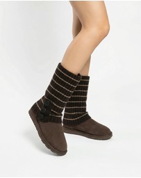 Ozwear Connection Uggs - Ugg Cardy Stretchy Knit Leg Warmers Slouch Socks