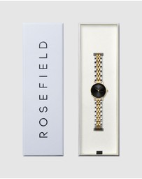 Rosefield - Small Edit Black Gold Silver Duotone Bracelet Watch